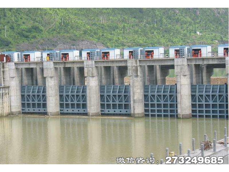 婺城拦水大坝闸门